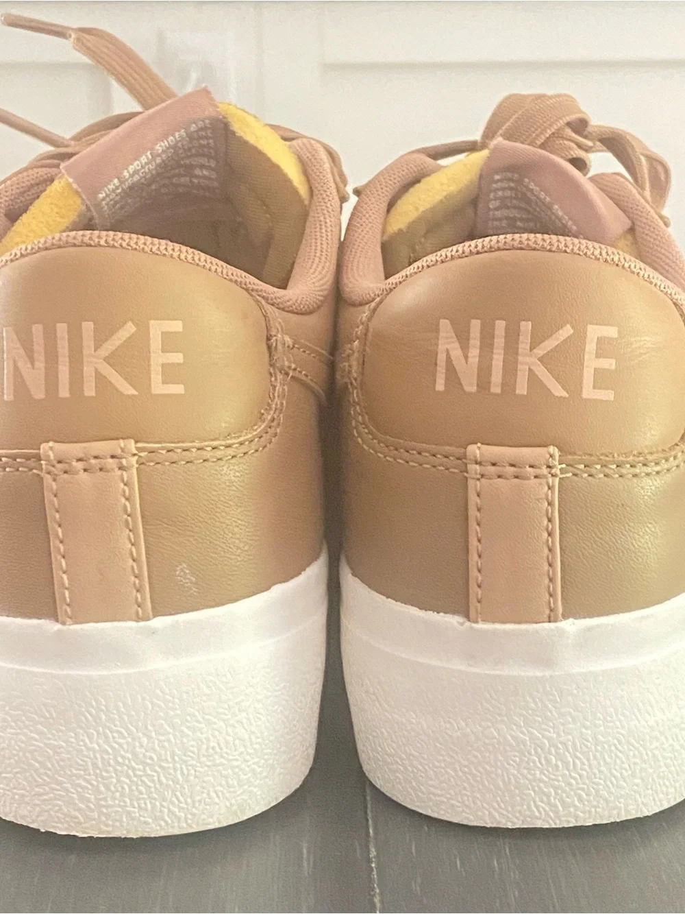 Nike Women’s Brown Platform Leather Sneakers